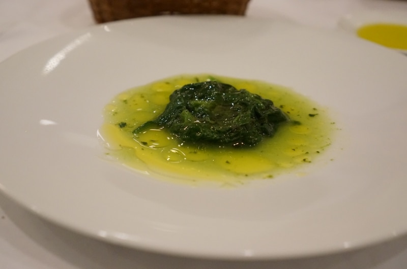 高知県産ほうれん草の冷前菜