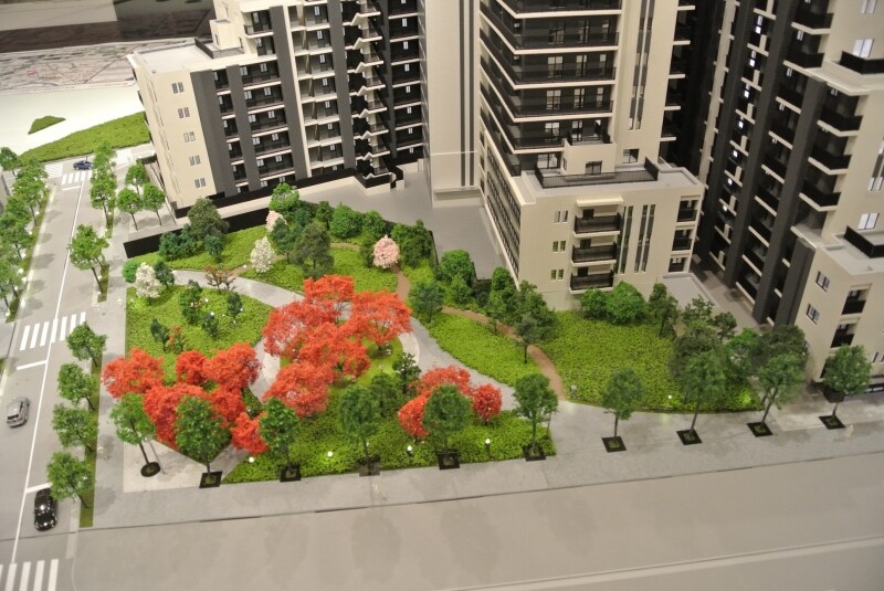 「スカイティアラ」の四季彩の森の模型