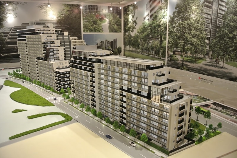 「スカイティアラ」の完成予想模型