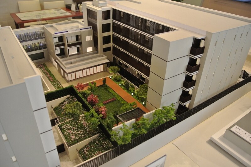 中庭タイムズガーデンの完成予想模型undefined