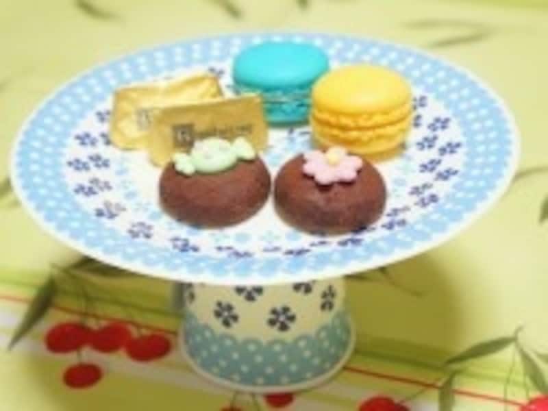 紙皿ケーキスタンド