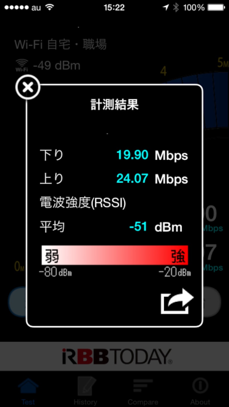 再測定の結果。これなら十分だ。