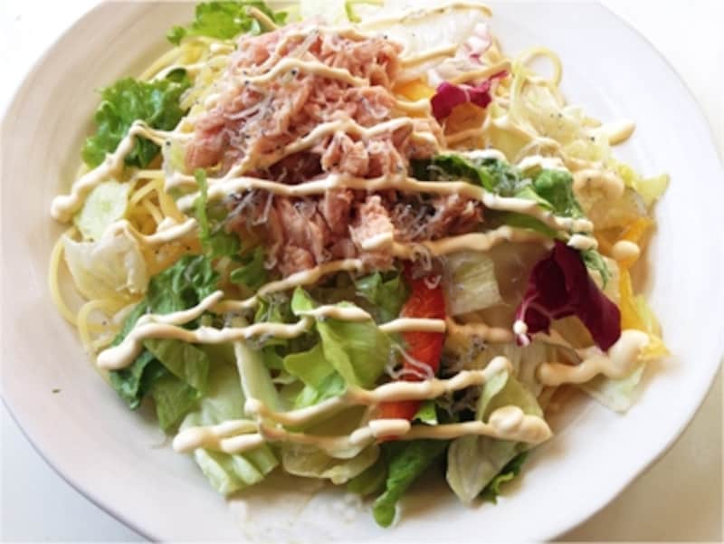 簡単サラダパスタ