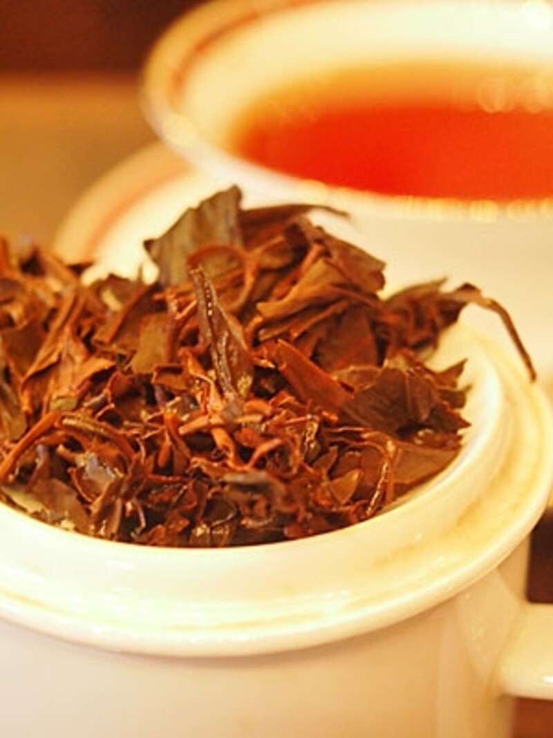 文山紅茶の茶殻