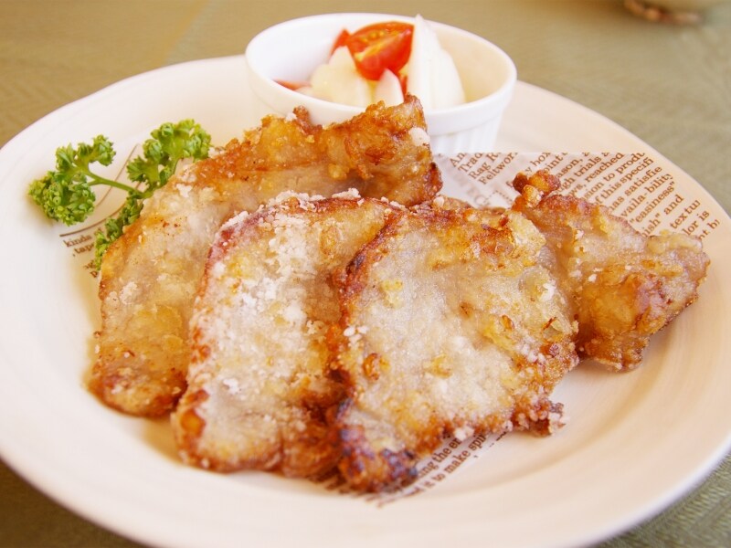 豚の塩麹竜田揚げ