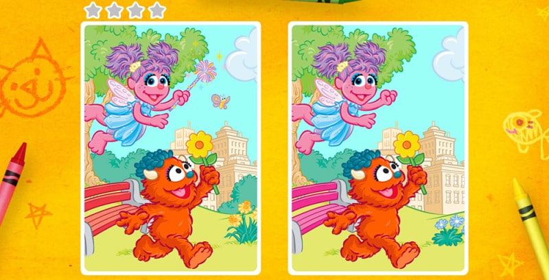 SESAME STREET Spot the Difference RUDY