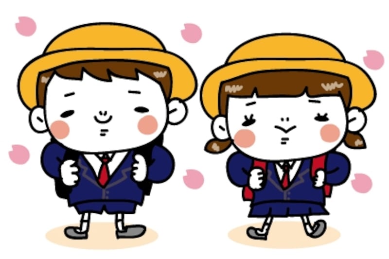 【カラー】初々しさ満点の新1年生です。