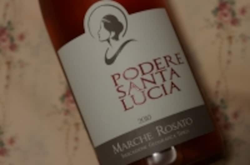 聖ルチア（サンタ・ルチア）の横顔が描かれています