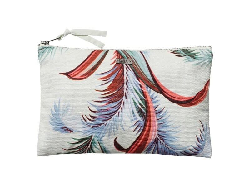Clutch in botanical print(MAISON SCOTCH)