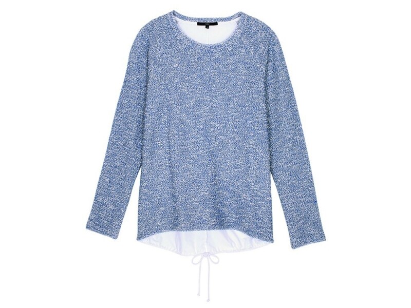 RAFFIA SLUB LONG SLEEVE TOP(tibi)