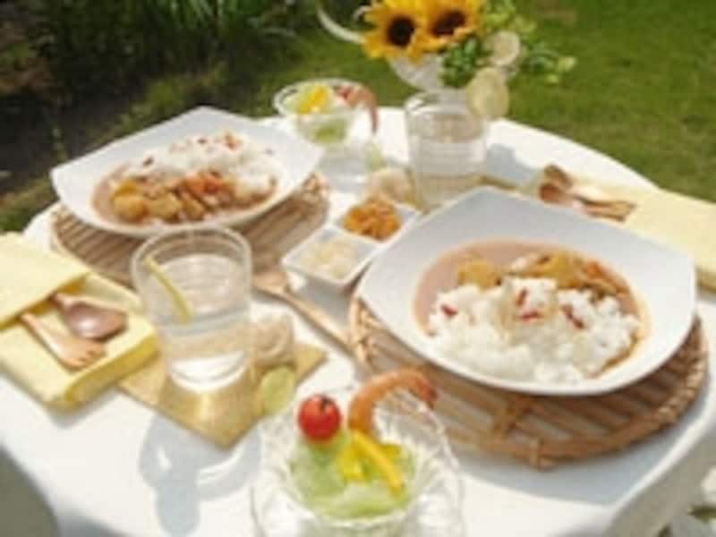 お料理を盛り付けて完成です。