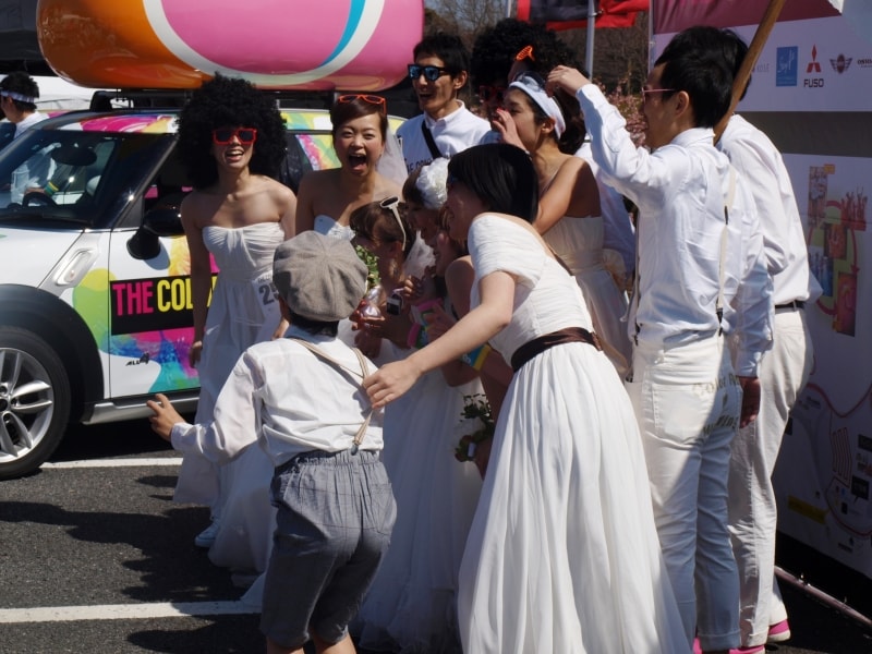 カラーランスタート前