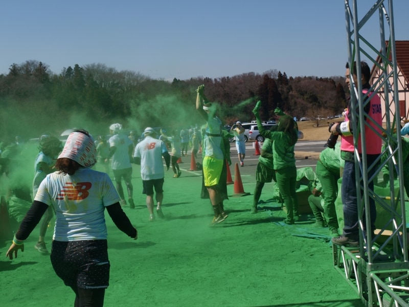 カラーパウダーゾーン（グリーン）