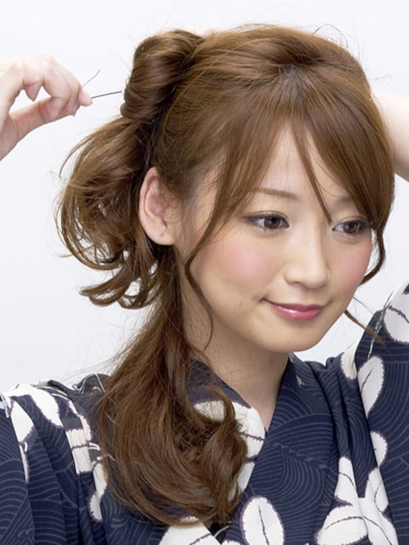 きつくねじっておくとくずれにくい