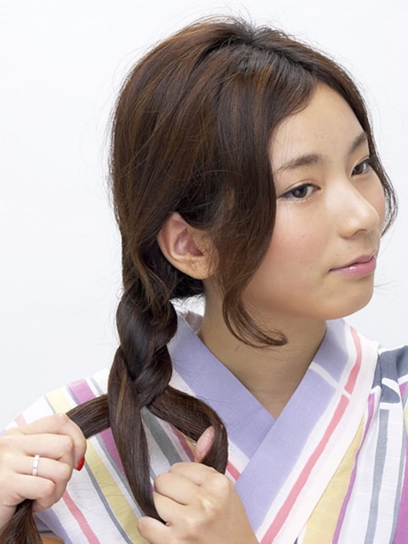 できるだけ上めで編む