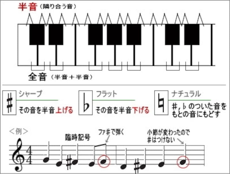 ピアノ,鍵盤,位置,基礎知識,記号,音符,一覧,ピアノの記号,楽譜,楽譜と鍵盤,ト音記号,臨時記号,基本,読譜