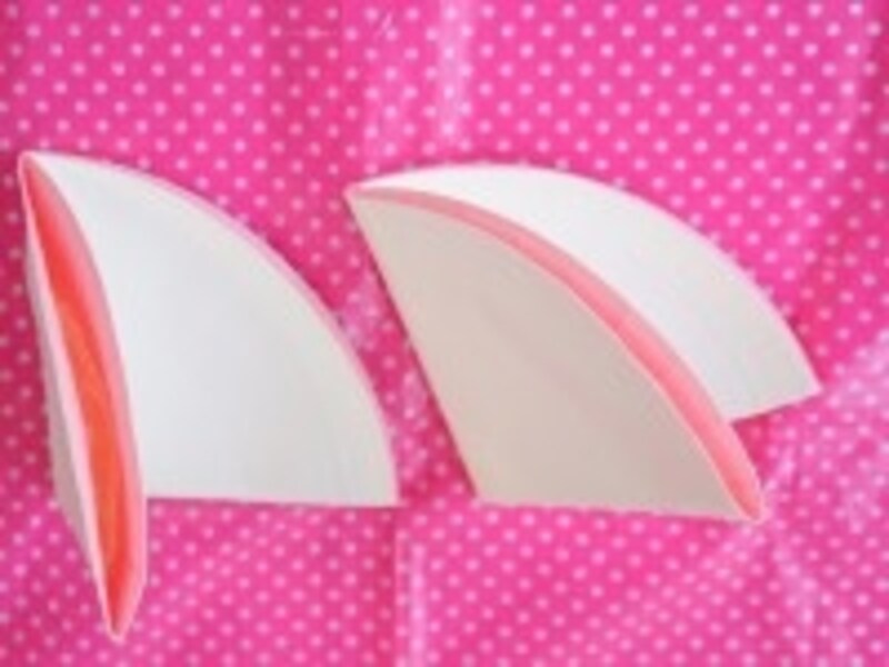 紙皿を折る