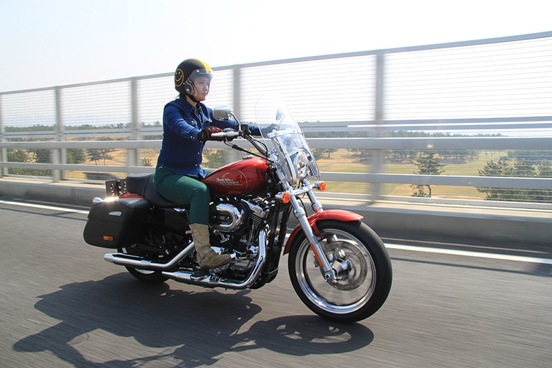 小柄な女性ライダーが乗るとジャストフィット！