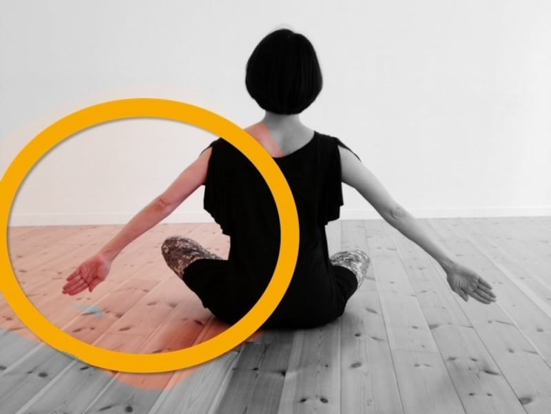 上半身も安定を保ちます。