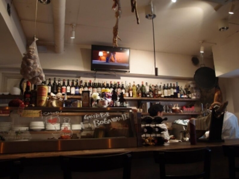 「El Bogavante 346」のカウンター席