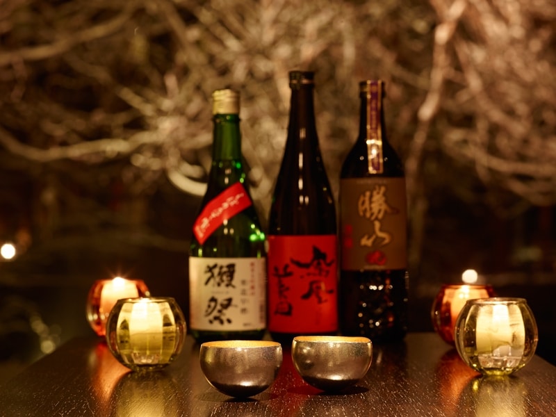 山の懐石の一品一品を引き立てるマリアージュセットも