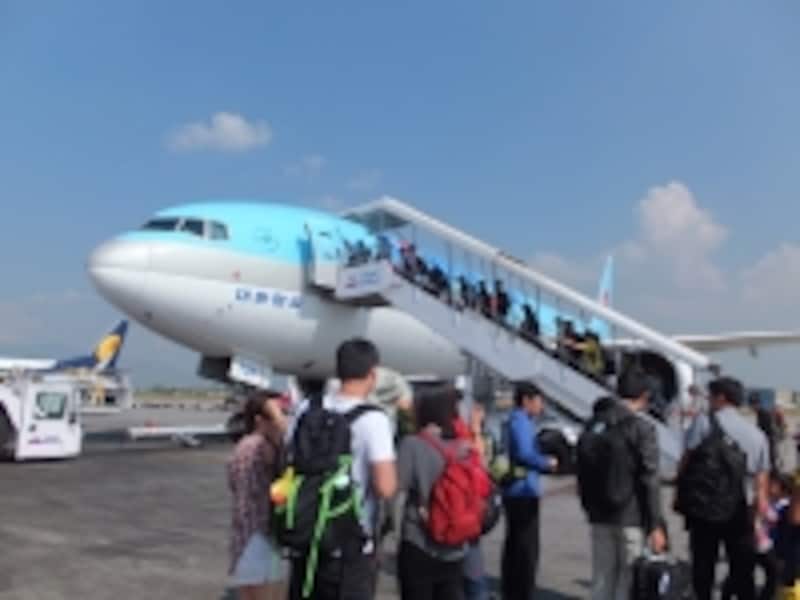 大韓航空に搭乗