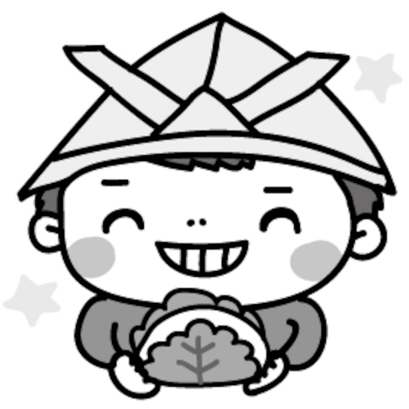 男の子　こどもの日　イラスト　白黒　かわいい