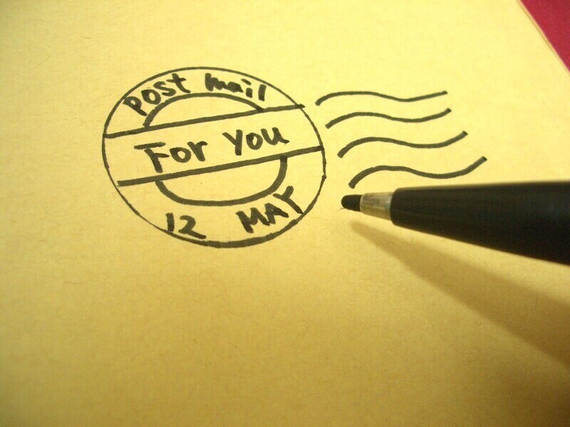 サインペンで書き入れる