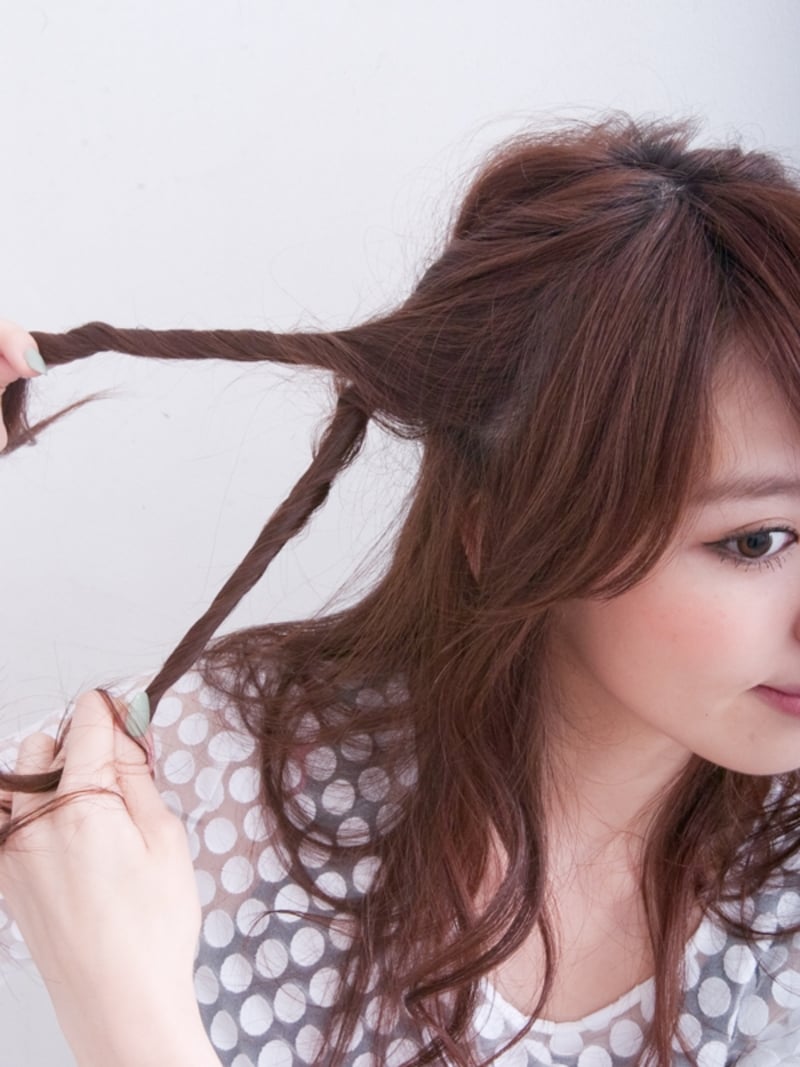 最後は2本まとめてバックにもっていく