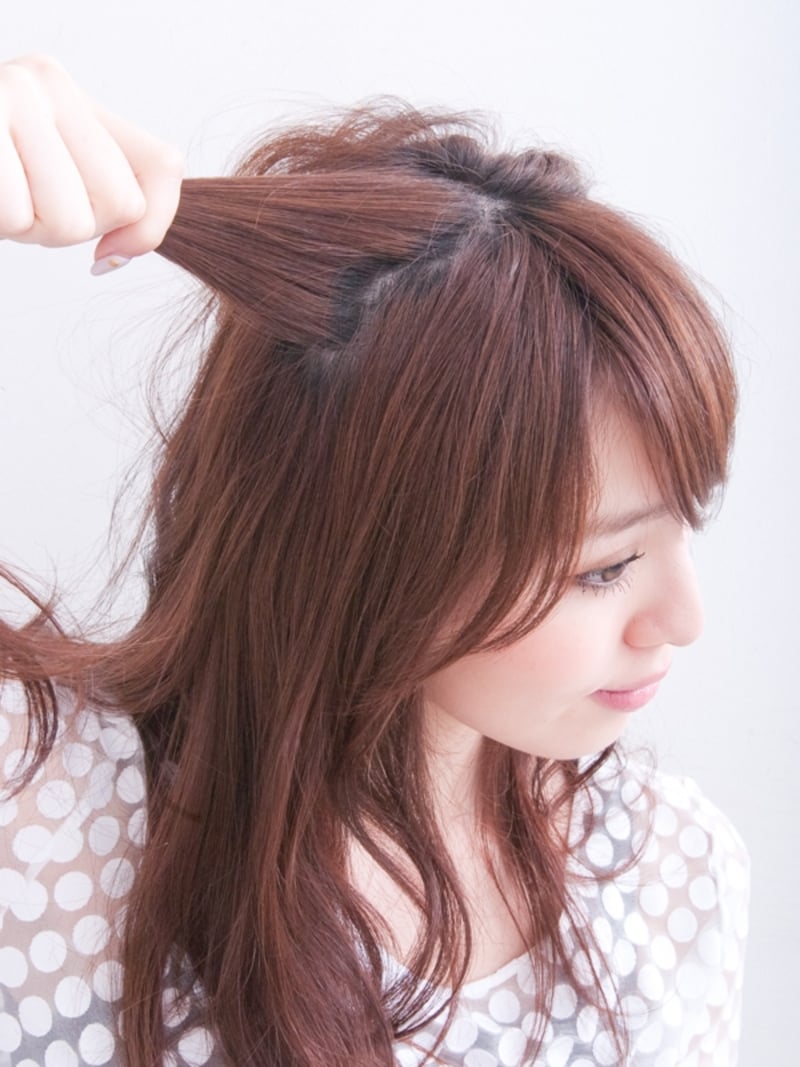 指でわけとると自然な感じになる