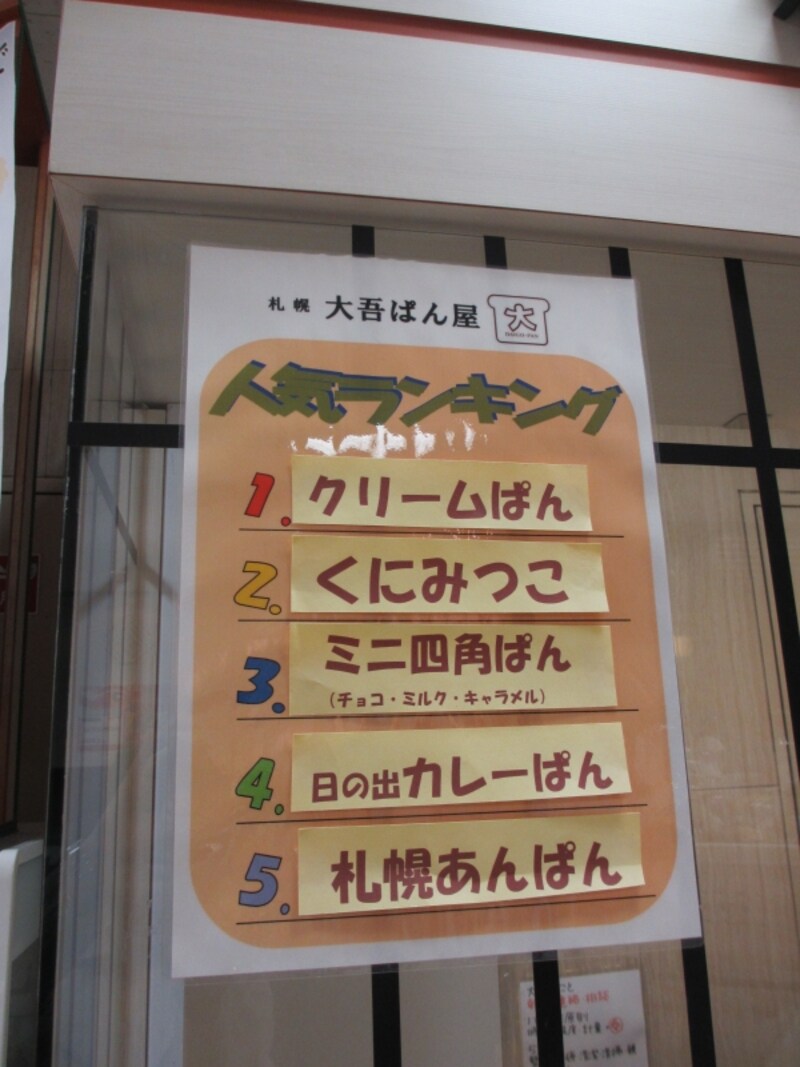 大吾ぱん屋ランキング