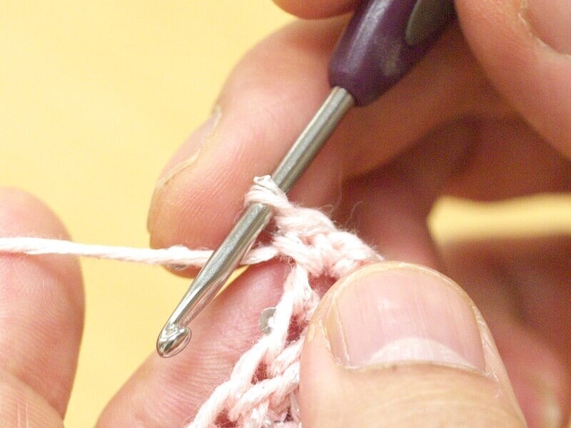 細編みが1目完成