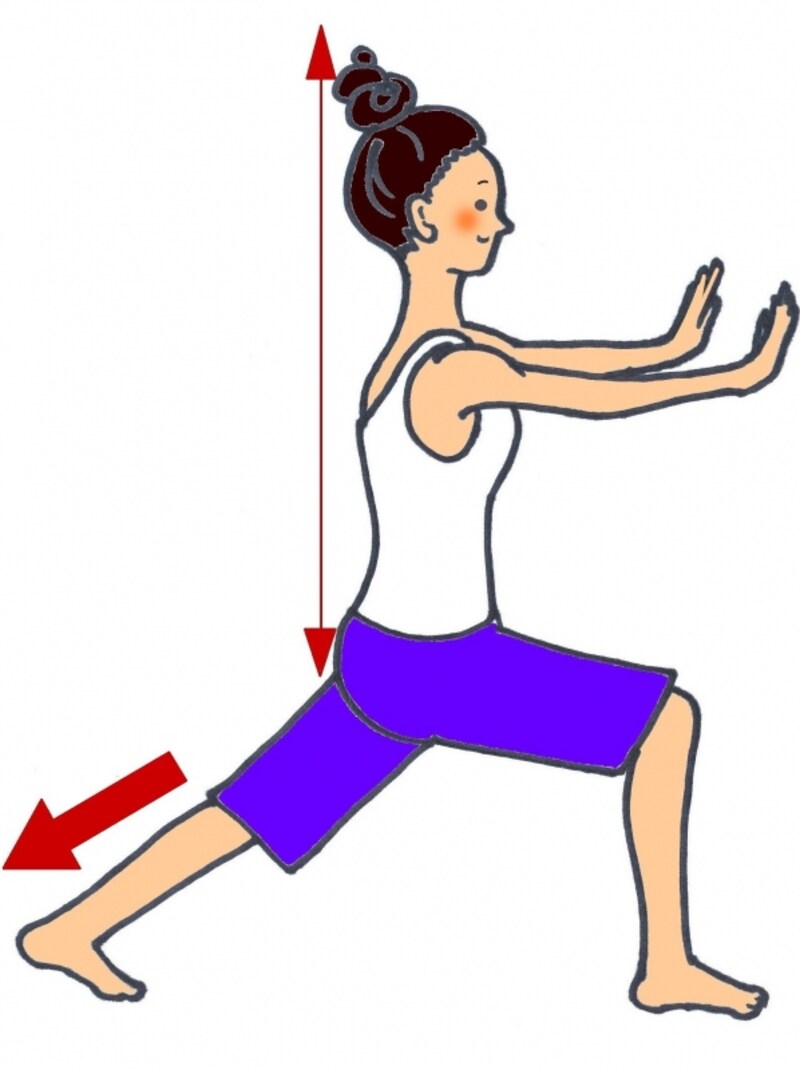 お尻の高さ、上半身の傾きに注意しましょう！