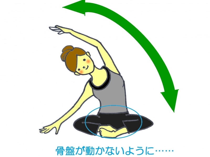 コチラのバージョンは骨盤をしっかり按手させましょう