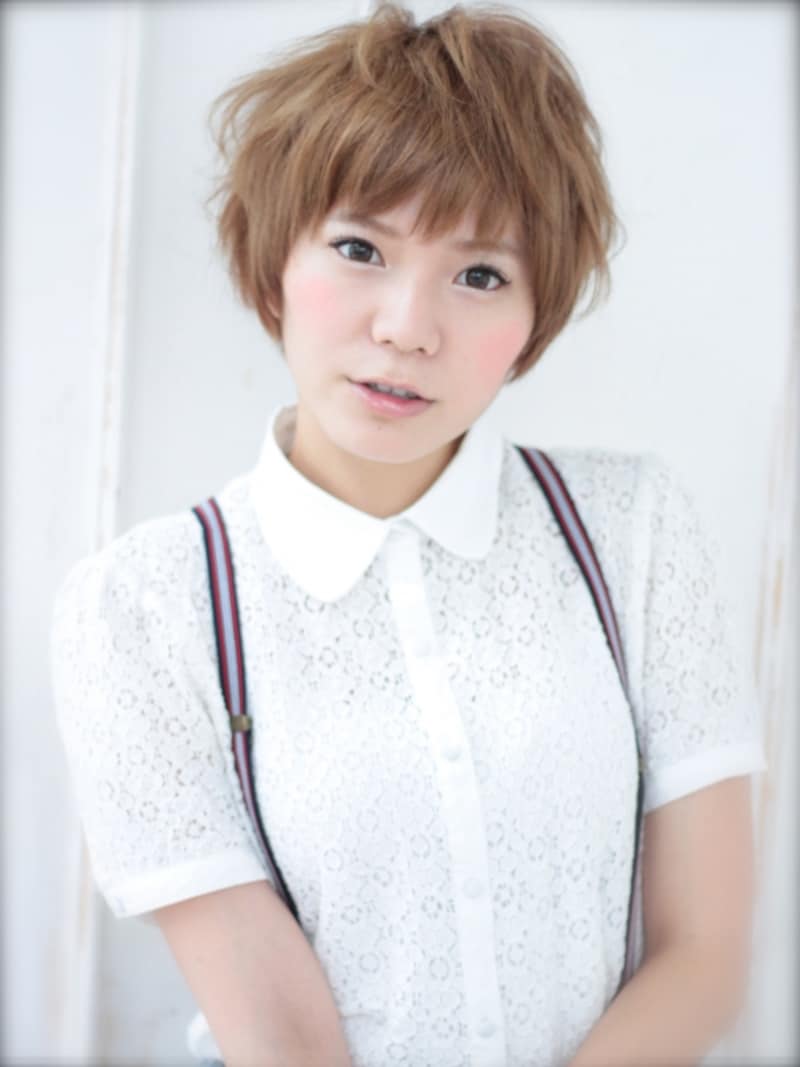 ショートundefinedピンパーマ