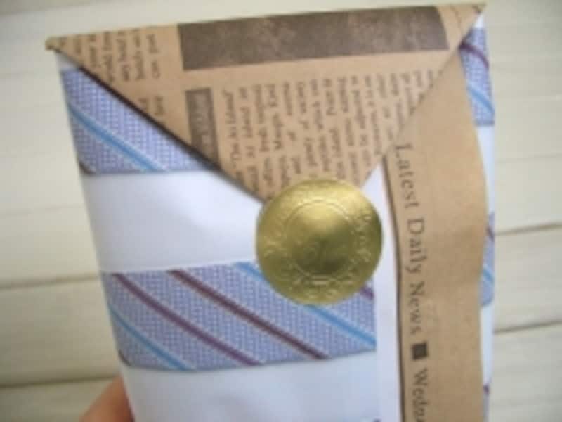 ギフトシールで固定