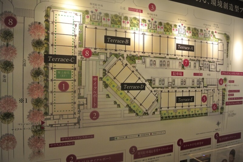 グローブアベニュー国立の敷地概念イラスト