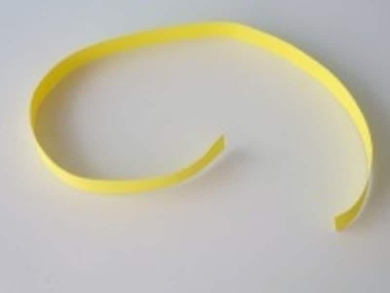 ラッキースター・立体星の作り方1.帯状に