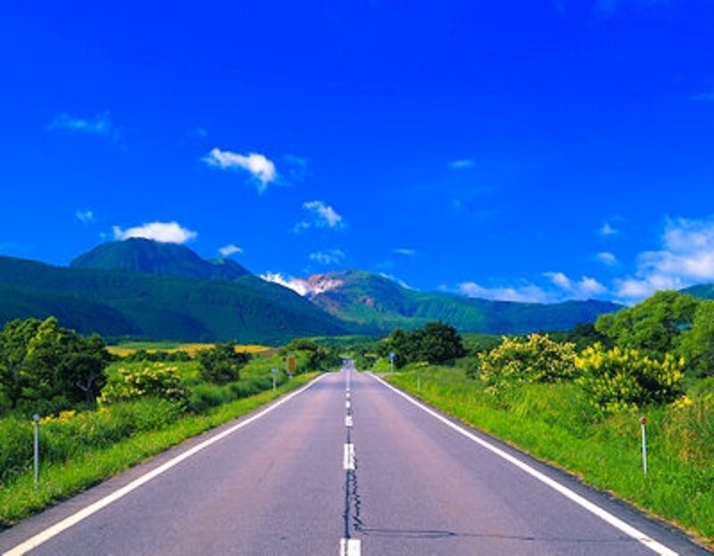 やまなみハイウェイ長者原九重連山