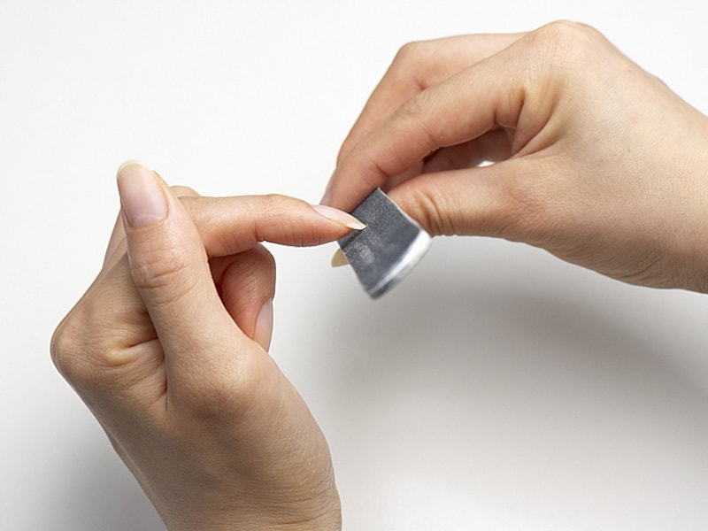 ネイルファイルの当て方