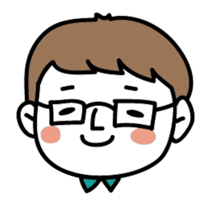 めがねのお父さん　父の日　イラスト　カラー　かわいい