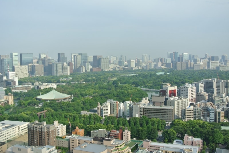 屋上のスカイテラスからの眺望