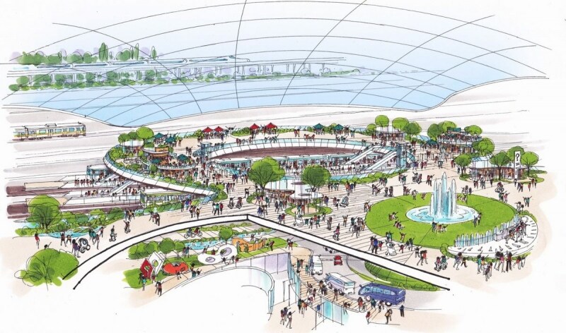新駅の開発イメージ