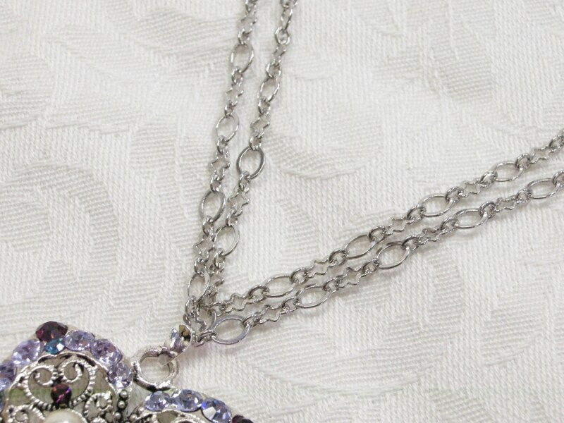 空枠ビジューペンダント