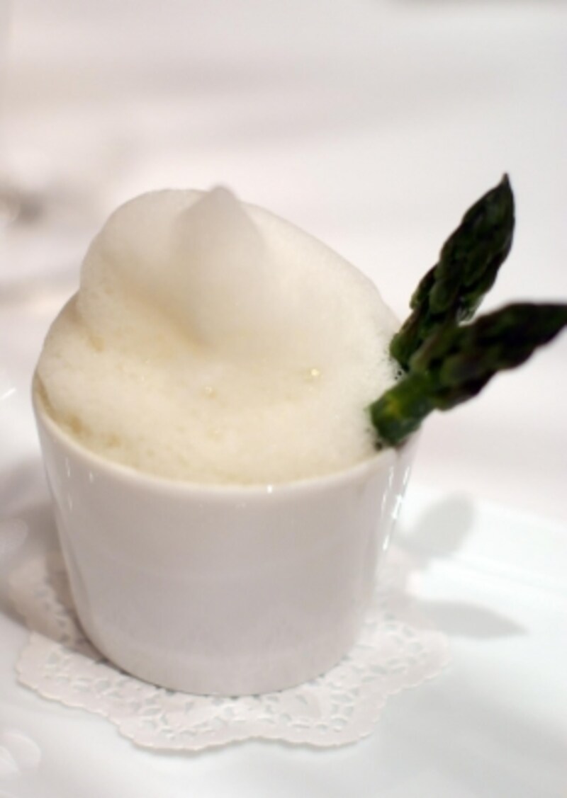 グリーンアスパラガスのリゾット