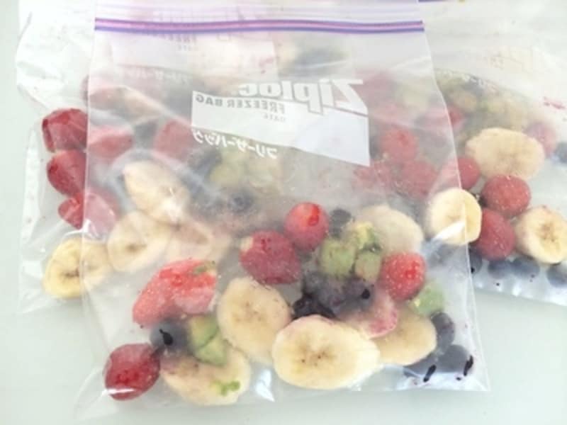 薄く平らになるように冷凍するとあとで使いやすい