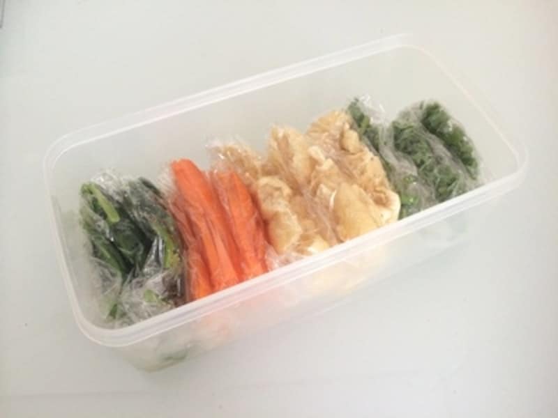 具パックは１箇所にまとめておくことがポイント