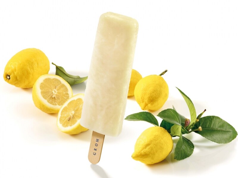 「GROM新宿店」の「ロリポップ」レモン（税込250円）