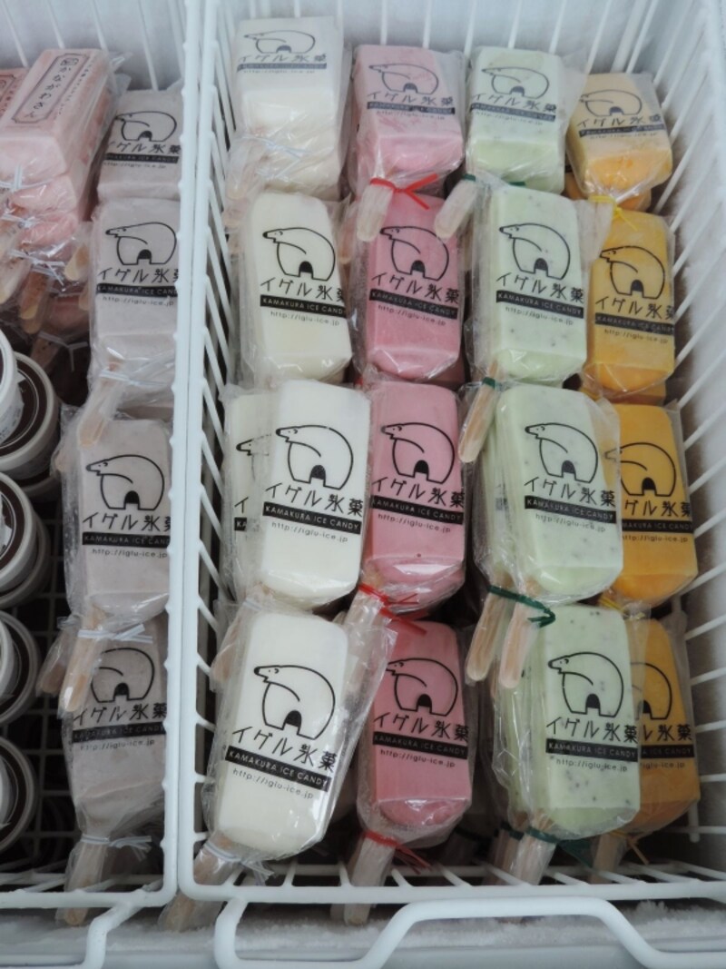 「イグル氷菓」のアイスキャンディー（各税込200円）