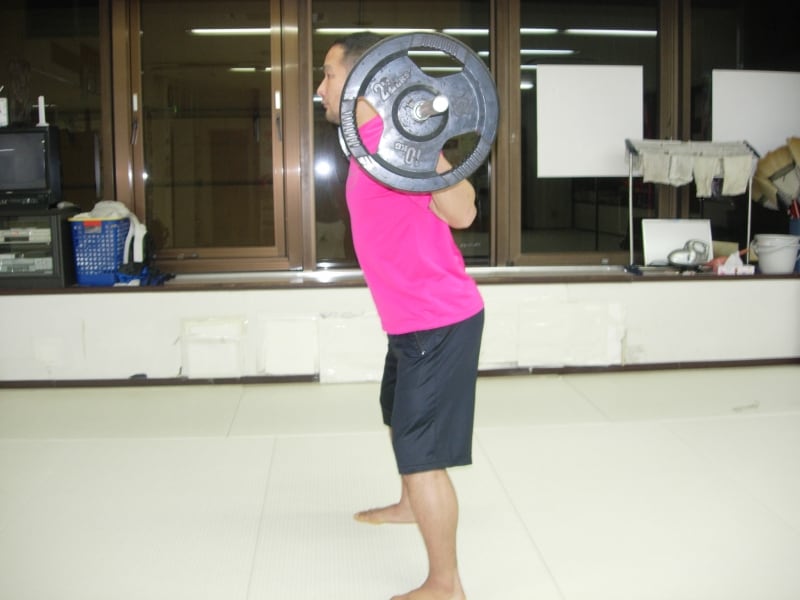 バックスクワット（横）